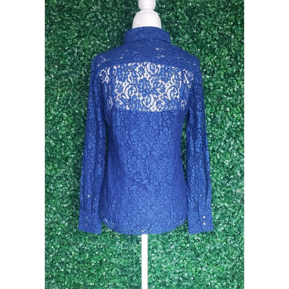 24. J.Crew Classic-fit lace button-up top